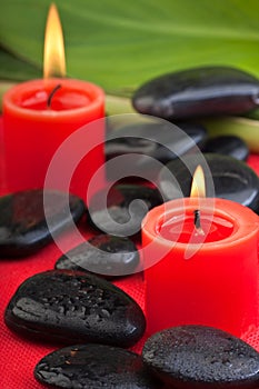 Hotstones with red candles (2)