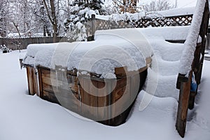 Hottub Under Deep Snow photo