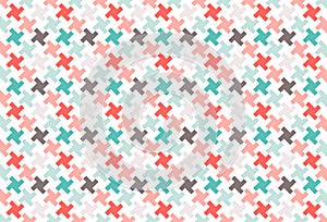 Hounds tooth seamless pattern on white background