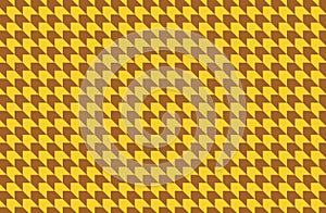 Hounds tooth seamless pattern on yellow background.