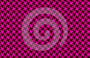 Houndstood seamless pattern on pink background. photo
