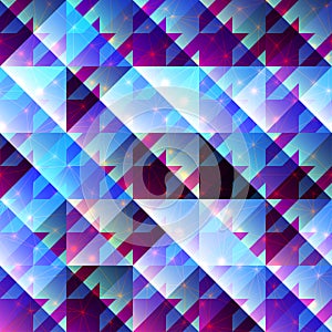 Houndstooth pattern on abstract geometric