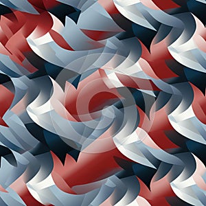 Vibrant 3d Seamless Houndstooth Pattern With Bold Color Scheme