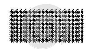 Houndstooth Pattern Classic Textile Fabric Design Element, vector design Generative AI