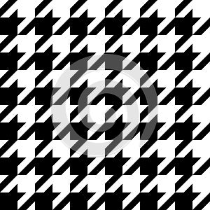 Houndstooth seamless pattern, basic and classic elegant background