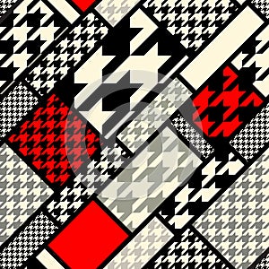 Houndtooth geometric pattern