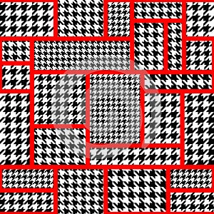 Houndtooth geometric pattern
