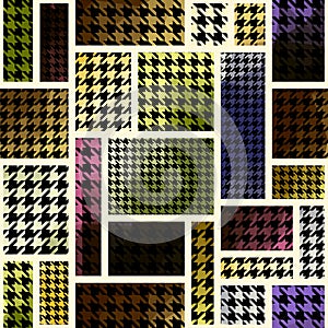 Houndtooth geometric pattern