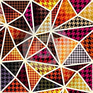 Houndtooth geometric pattern