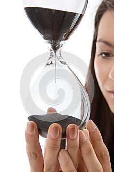 Hour glass sand timer