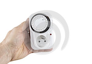 24 Hour Mains Plug In Timer Switch Time Clock european socket. photo