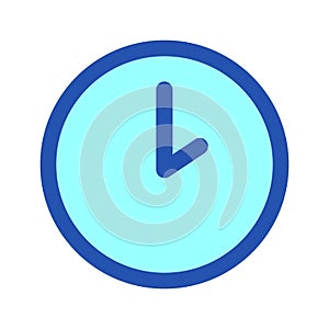 hour schedule, alarm timer, watch time, clock icon blue color