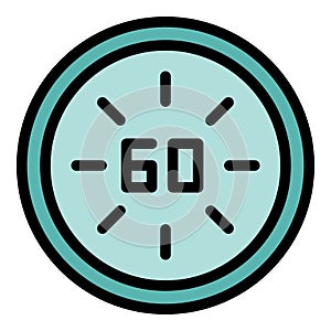 Hour time icon vector flat