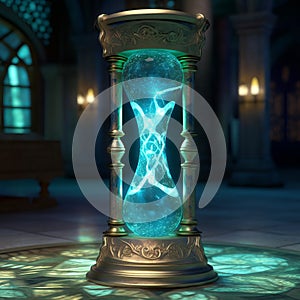 The hourglass, also known as the sand timer. In the mysterious castle