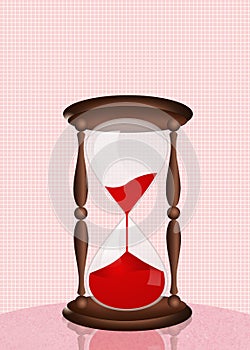 Hourglass for blood donation