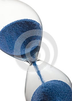 Hourglass closeup shot