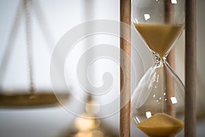 Hourglass The criminal law.