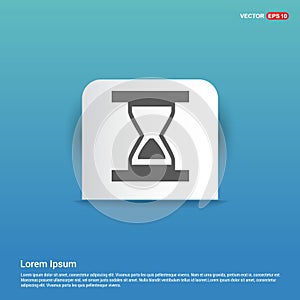hourglass Icon - Blue Sticker button