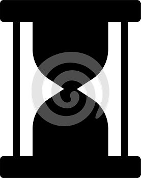 Hourglass Icon With Glyph Style