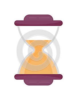 Hourglass icon vector for web design, logo, UI. Fast time, deadline, start counting of time are shown.