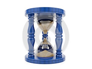 Hourglass isolated on white background