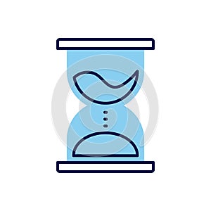 Hourglass related vector icon