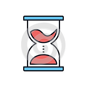 Hourglass related vector icon