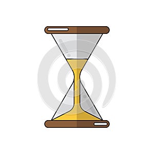 Hourglass or sandclock flat design. Abstract. Vector eps.10
