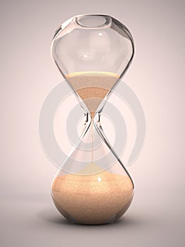 Hourglass, sandglass, sand timer, sand clock