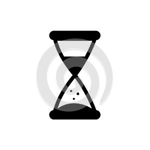 Hourglass, time - vector icon