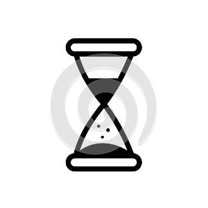 Hourglass, time - vector icon