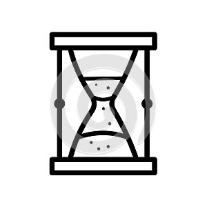 Hourglass, time - vector icon