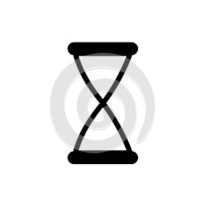 Hourglass, time - vector icon