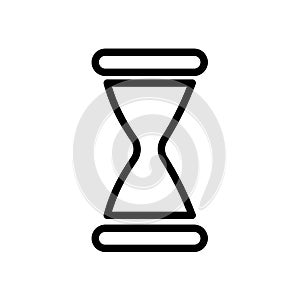 Hourglass, time - vector icon