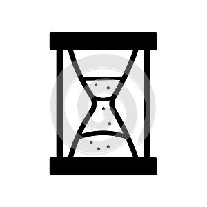 Hourglass, time - vector icon