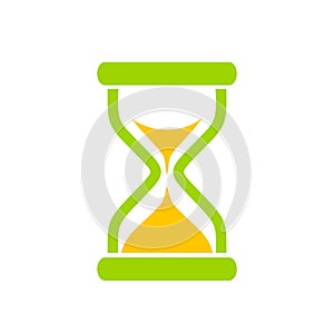 Hourglass time vector icon