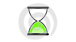 Hourglass Timer Icon seamless looping 4k animation