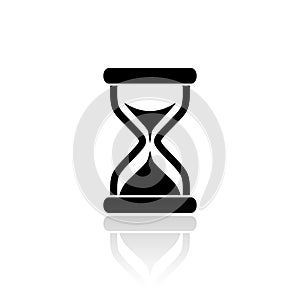 Hourglass vector icon photo