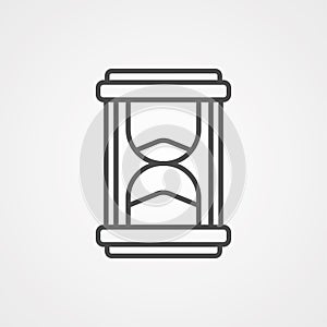 Hourglass vector icon sign symbol