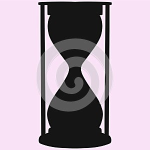 Hourglass vector silhouette