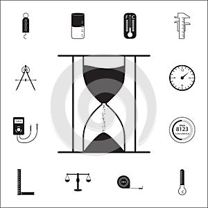 hourglassicon. measuring elements icons universal set for web and mobile photo