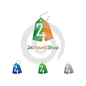 24 hours e-commerce logo