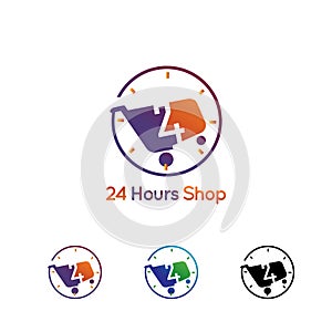 24 hours e-commerce logo