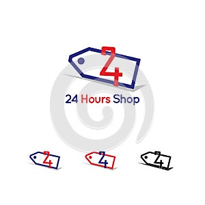 24 hours e-commerce logo