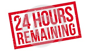 24 hours remaining rubber stamp