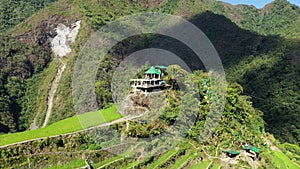 A house above the rice terraces of Batad