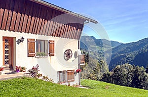 House in the Alps mountains