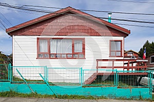 House at Ancud, Chiloe Island, Chile