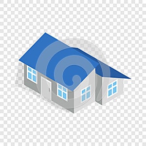 House with annexe isometric icon