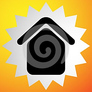House, aparment, cabin icon, symbol and logo